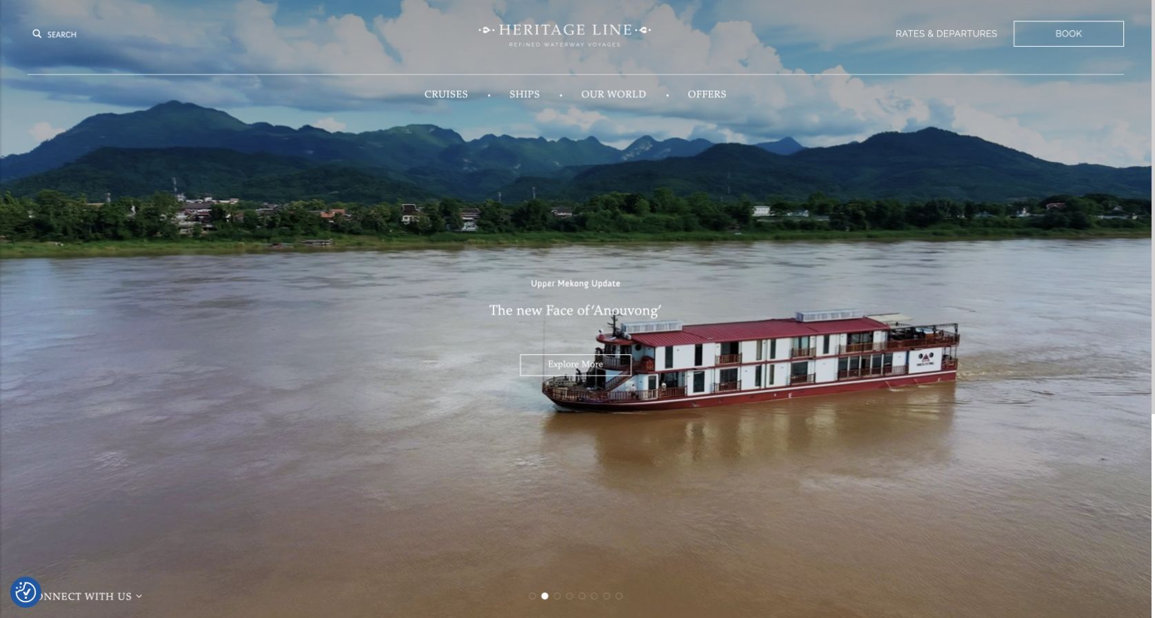 Website interface: Heritage Line