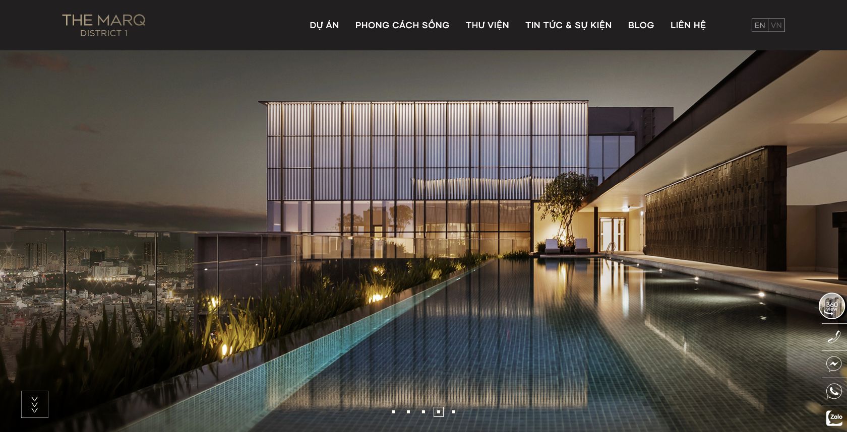 웹사이트 화면: The Marq District 1