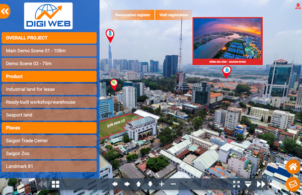 Virtual Tour 360 website design & programming – Real Estate, Industrial Park, Office…